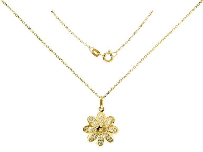 Shiny flower necklace
