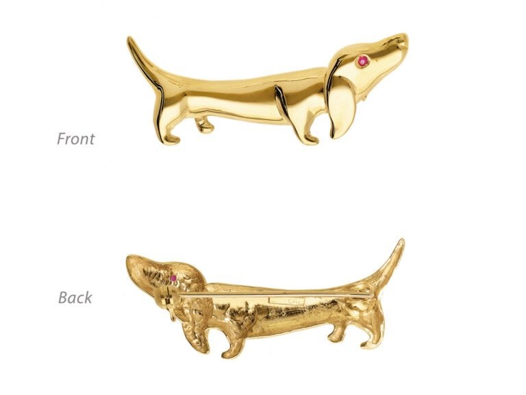 Dachsund brooch