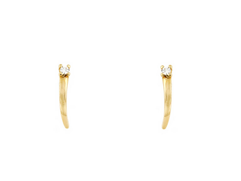Classic earrings with stones