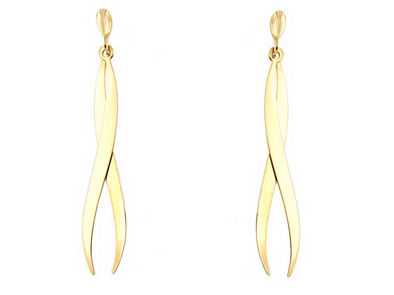 Dangling wave earrings
