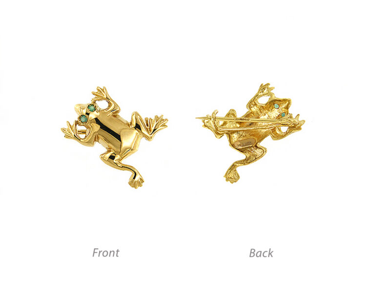 Frog brooch