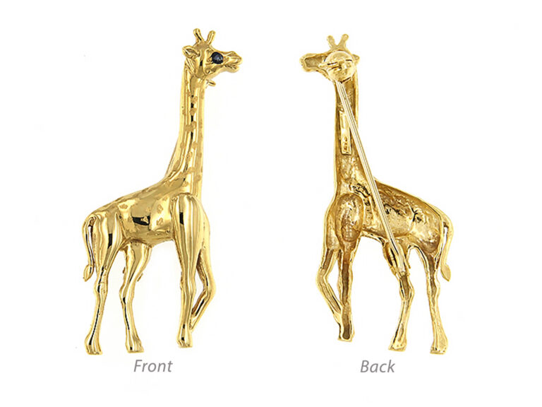 Giraffe brooch