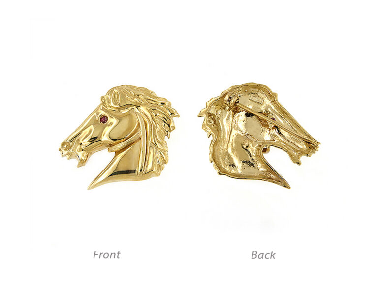 Horse brooch
