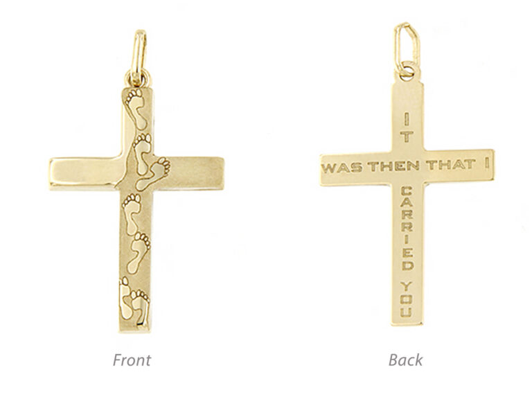 Prayer cross pendant