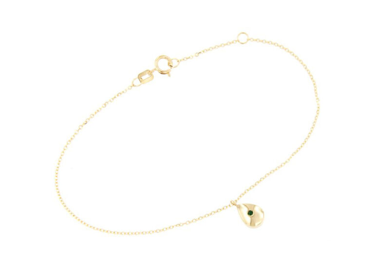 Drop necklace with stone