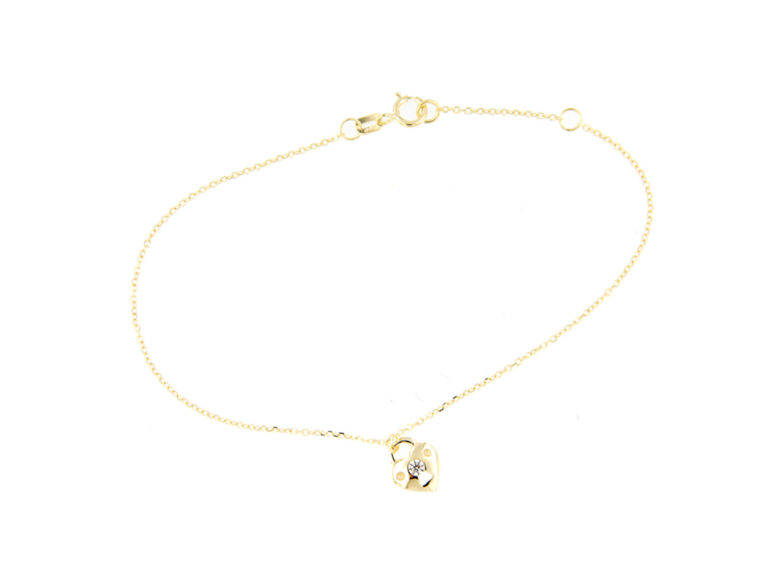 Locket bracelet with stone