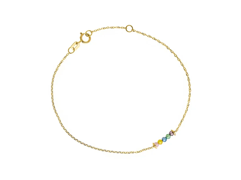 Bar bracelet with stones