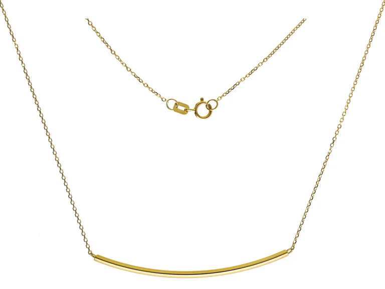 Curved bar necklace