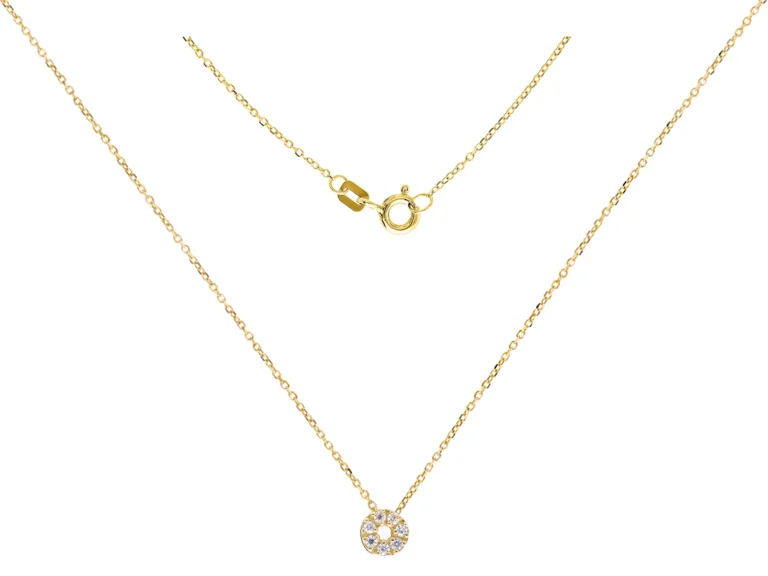 Round necklace with stones