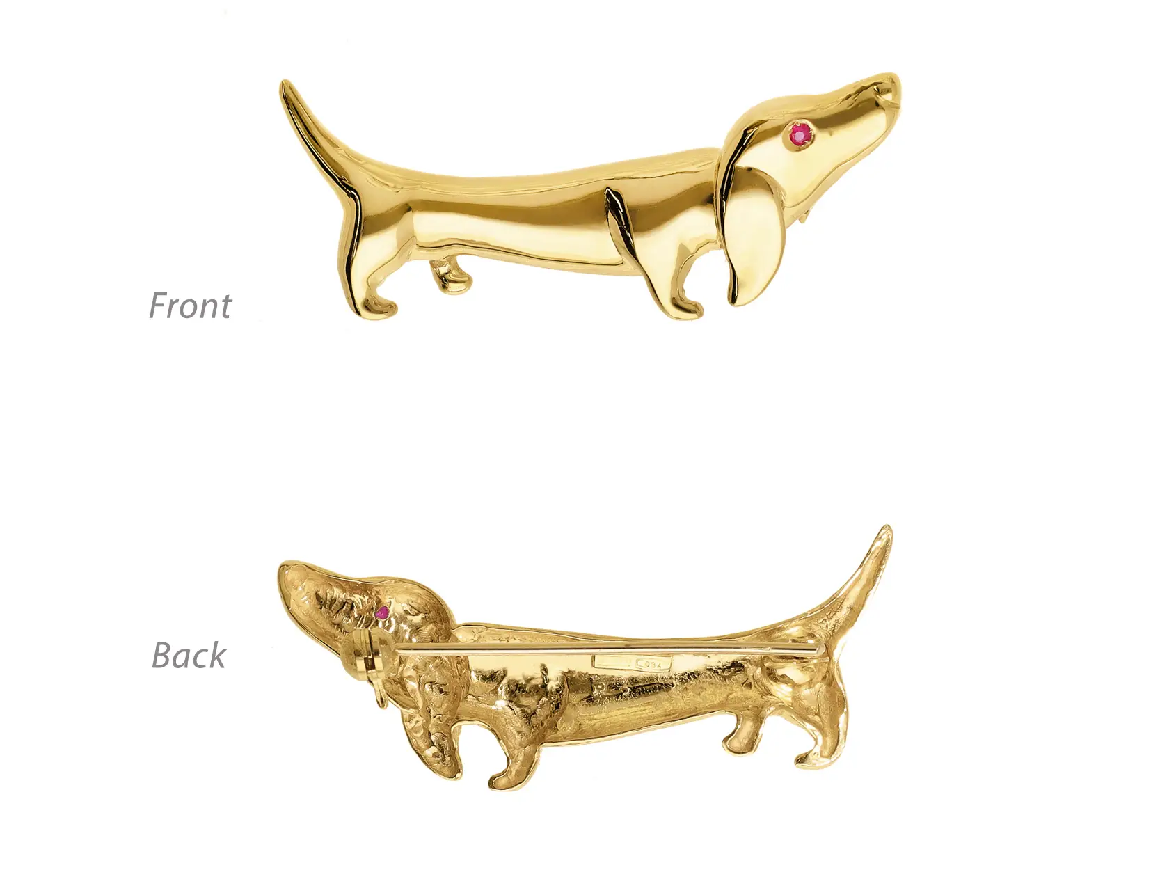 Dachsund brooch