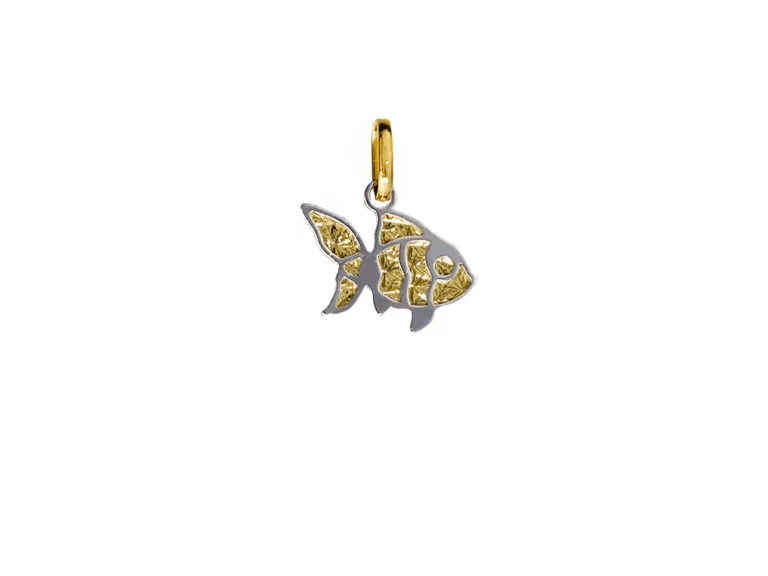 Two tone fish pendant