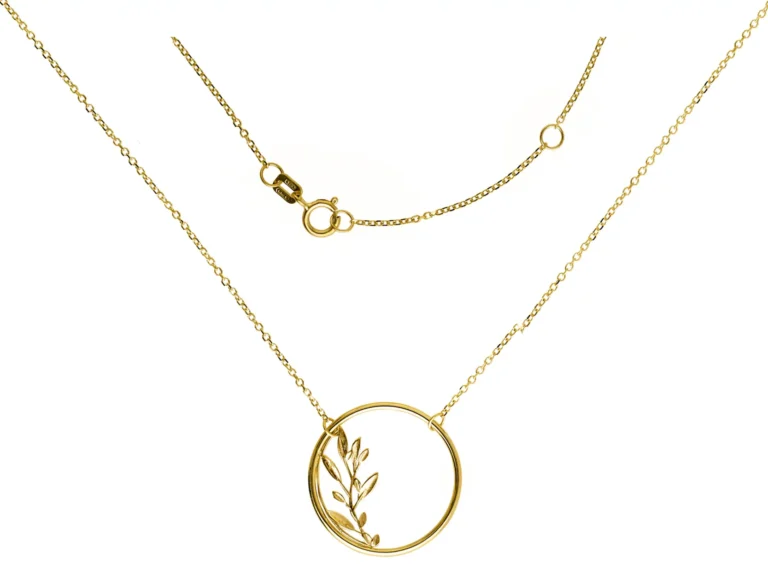 Olive branch necklace